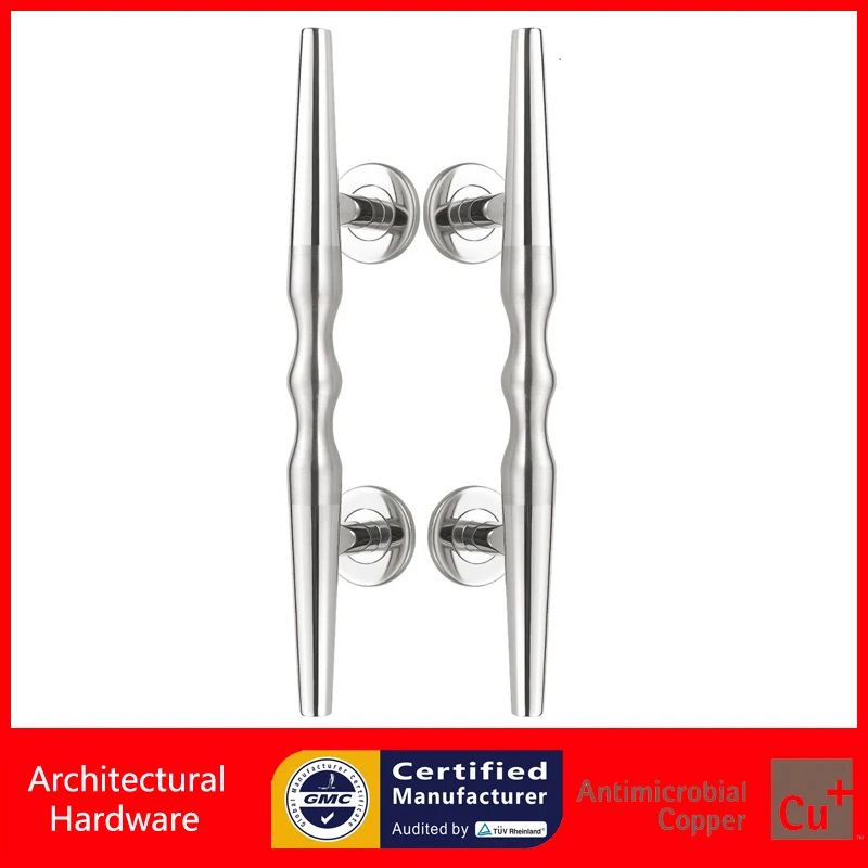 304 нержавеющая сталь дверные ручки полировки и щеткой тянуть для входа/входа