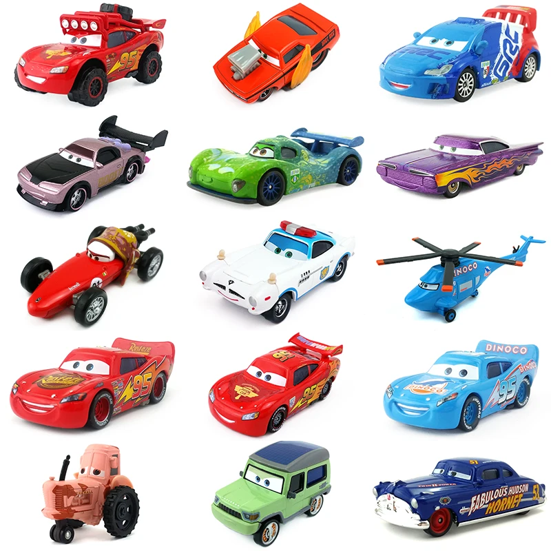Disney Pixar Cars Lightning McQueen Mater Jackson Storm Ramirez 1:55 литой металлический сплав модель игрушки