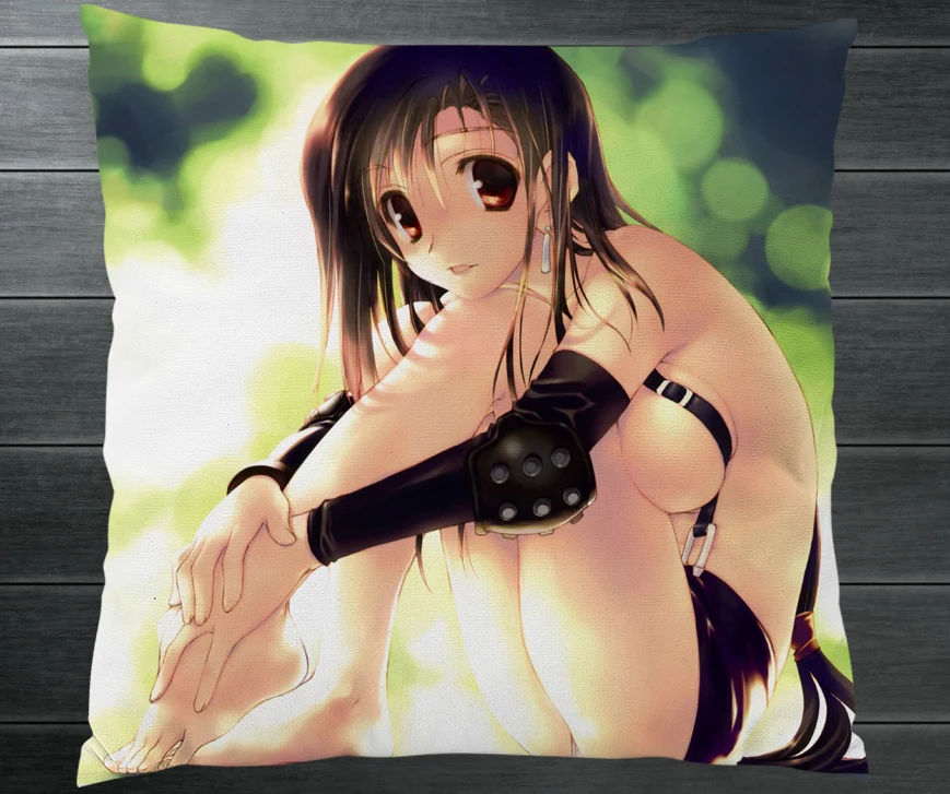 Элитная фантазия VII FF7 Tifa Lockhart Fanart двухсторонняя 40x40 см искусственная Обложка