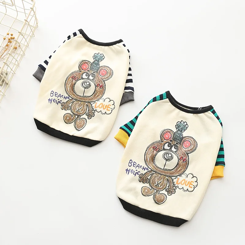 

Pets Products Supplies Lovely Beat Print Clothing For Small Dogs Chihuahua To Big Cats