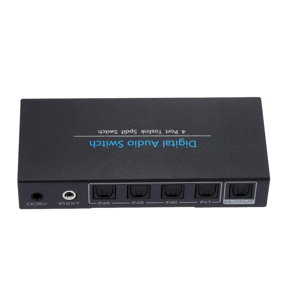 KUYiA высококачественный SPDIF TOSLINK Цифровой оптический аудио 4x1 сплиттер переключателя(4 входа 1 выход)-1 шт