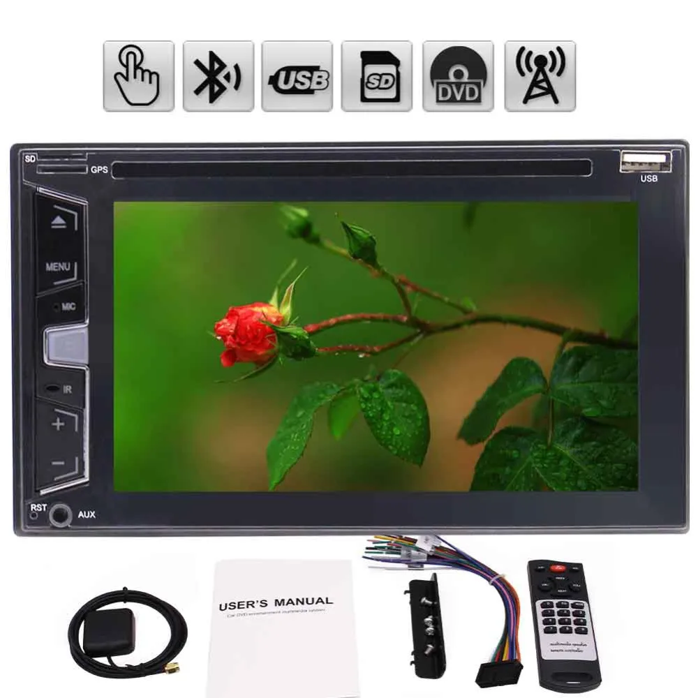 Eincar 2 din 6 ''Автомобильный мультимедийный плеер MP3 Bluetooth DVR Автомобильный DVD