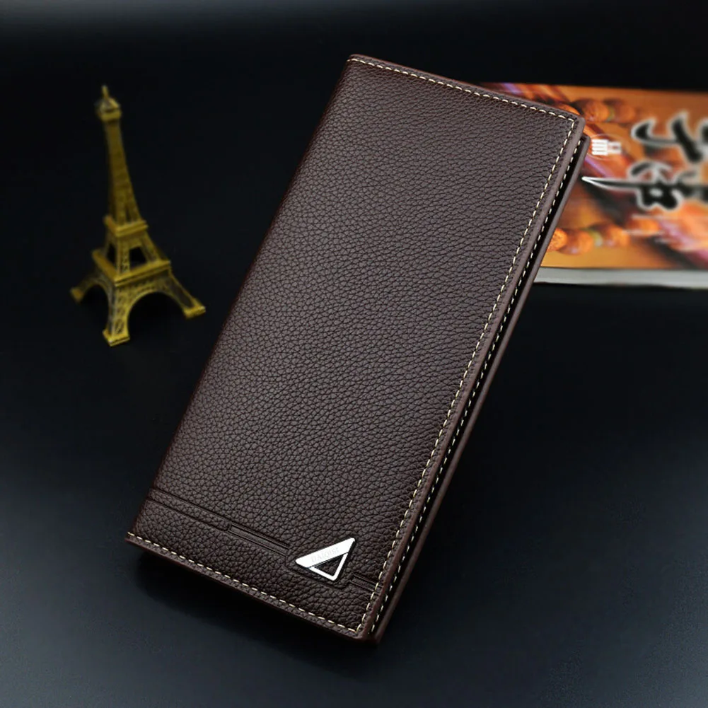 

Hot Selling Men Long Wallets Purse Bag Mini PU Durable Fashion Soft For Coin Money Cards Holder -B5