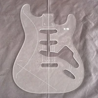 st style electric guitar body transparent acrylic template guitar making molds