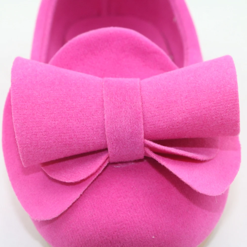 Лидер продаж 2018 Осенняя детская повседневная обувь для улицы бархатная с бантом