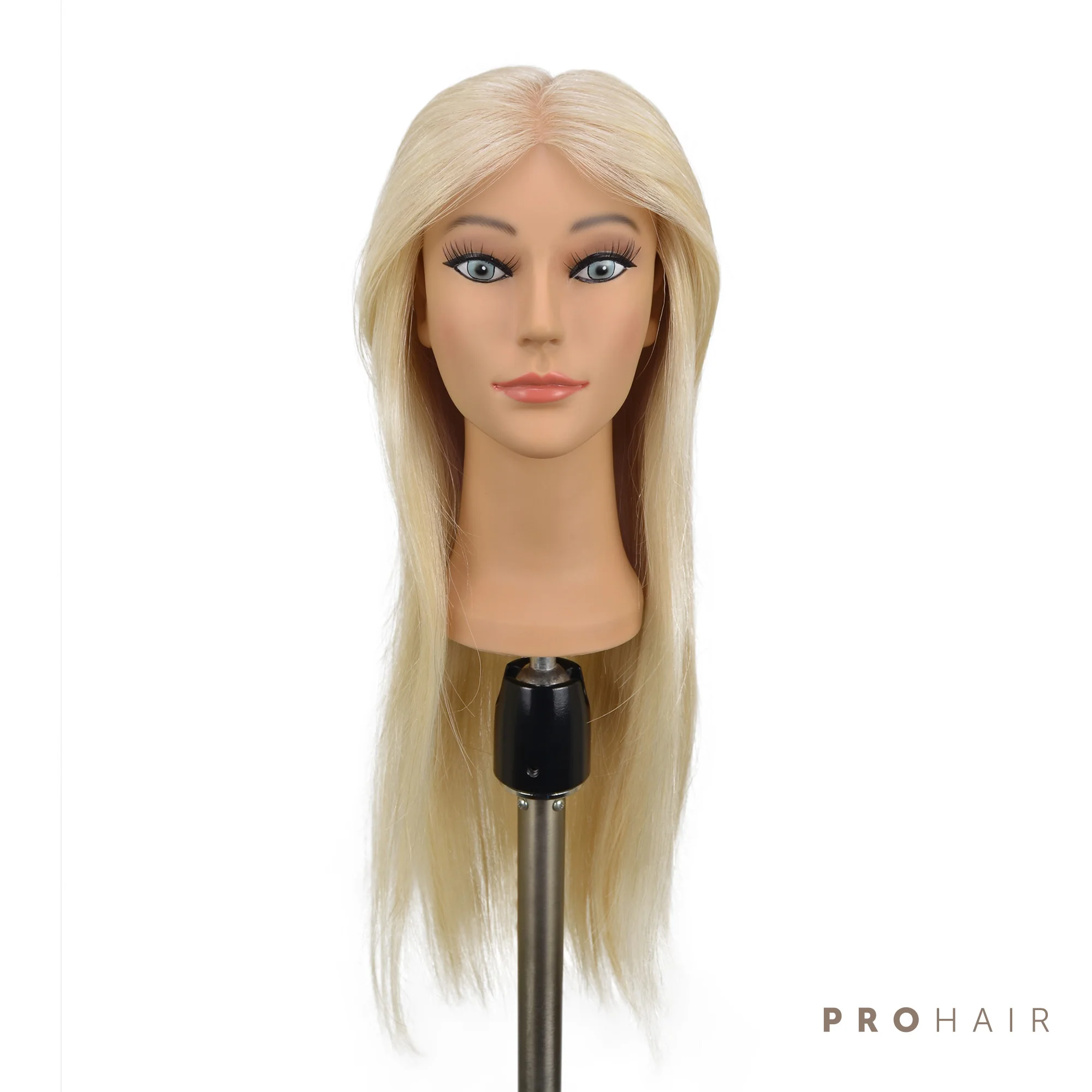 PROHAIR 50 см 20 'ྖ% настоящие волосы Светлый блонд мини учебная голова женский