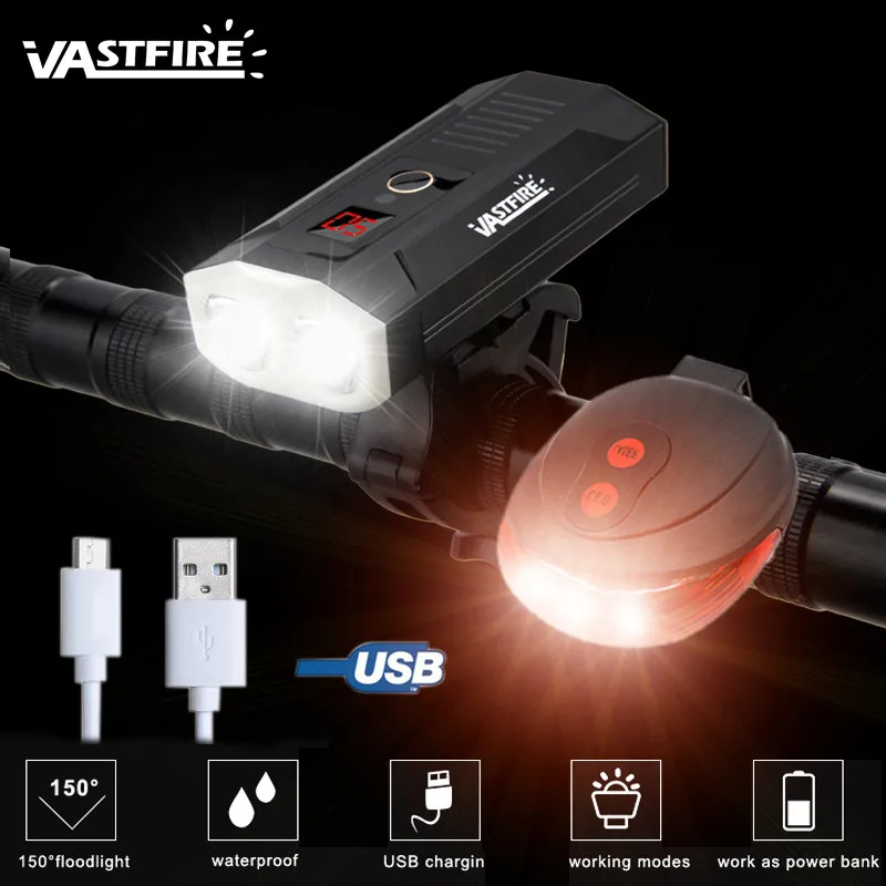 5 режимов USB Перезаряжаемый MTB велосипедный светильник велосипедный передний светильник 1000LM 2 светодиодный фонарь с бусинами высокая яркость велосипедный налобный фонарь - Цвет: Package B