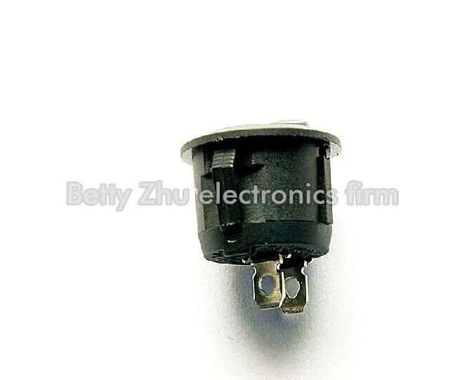 50 шт./лот круглый клавишный выключатель фоточерный 2 фута файла 10A / 125V 6A 250V |