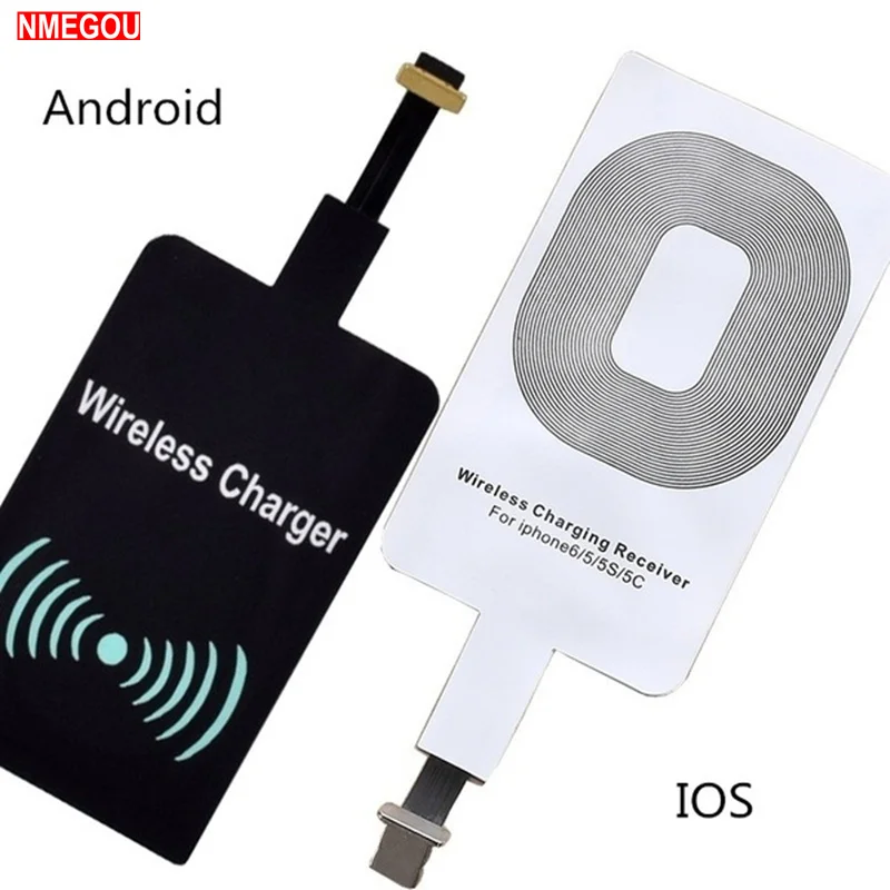Qi Wireless Charger Receiver Charging Adapter for Samsung Note 3 4 5 S4 S5 IPhone 7 6 6S Plus SE 5S Android Micro USB Induction | Мобильные