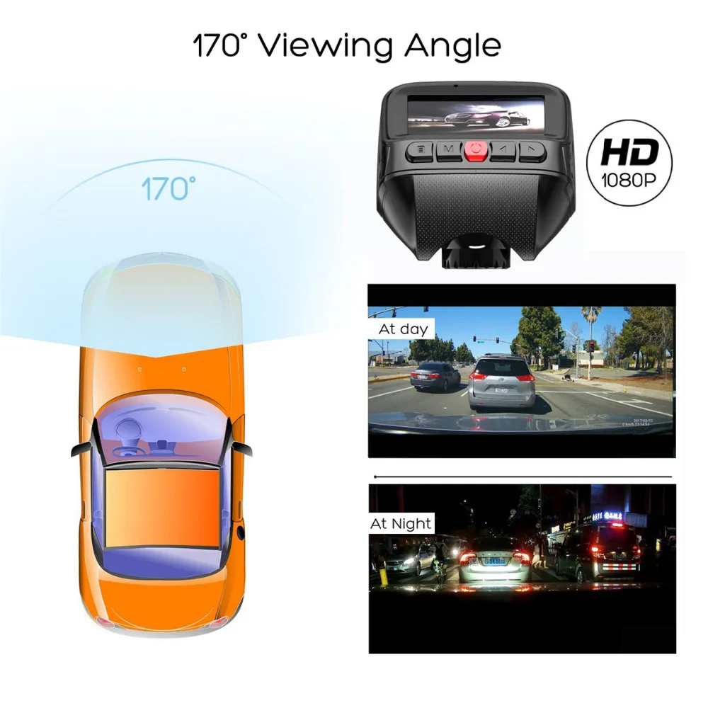 Мини 2 0 &quotDashcam Full HD 1080p Автомобильный dvr камера видео рекордер 170 градусов Novatek 96655 с