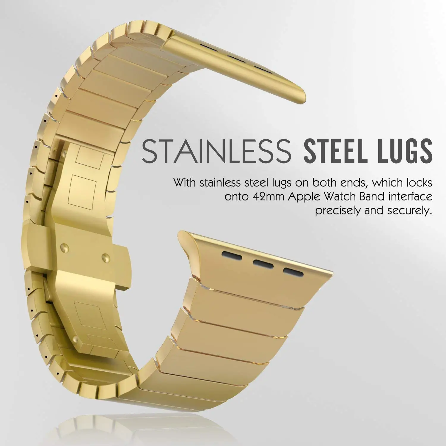 Браслет из нержавеющей стали для Apple Watch 38 мм 42 40 44 металлический ремешок apple watch band
