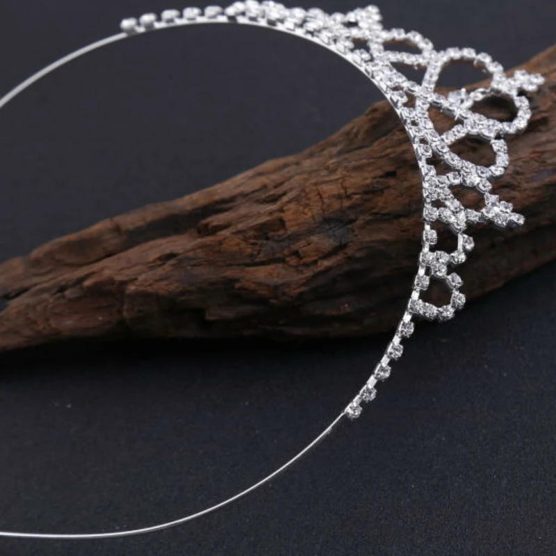 Женская свадебная корона для выпускного вечера обруч на голову с кристаллами