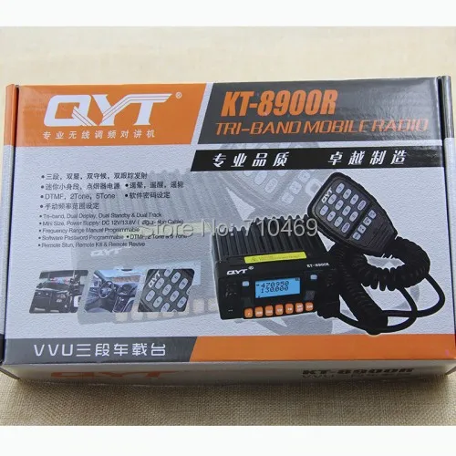 DHL Бесплатная доставка + 2015 Новый QYT KT 8900R Мини Автомобиль Радио рация vhf uhf радио