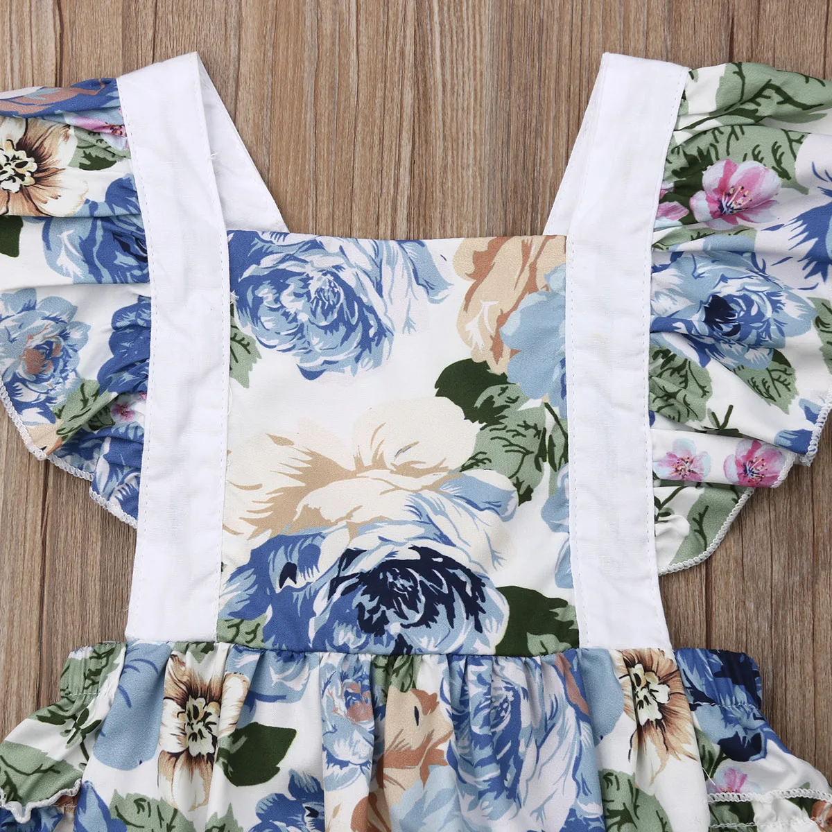 Детское боди с цветочным принтом и повязкой на голову|Боди для малышек| |