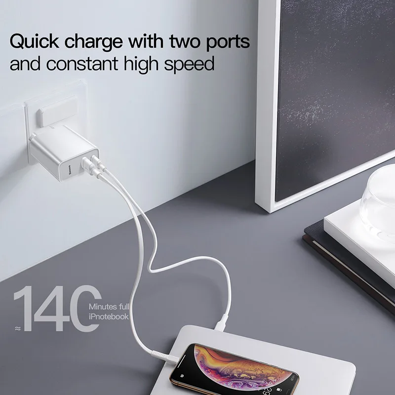 Зарядное устройство Baseus Quick Charge 4 0 3 30 Вт USB Type-C для Xiaomi iPhone X XS Huawei 5A | Мобильные