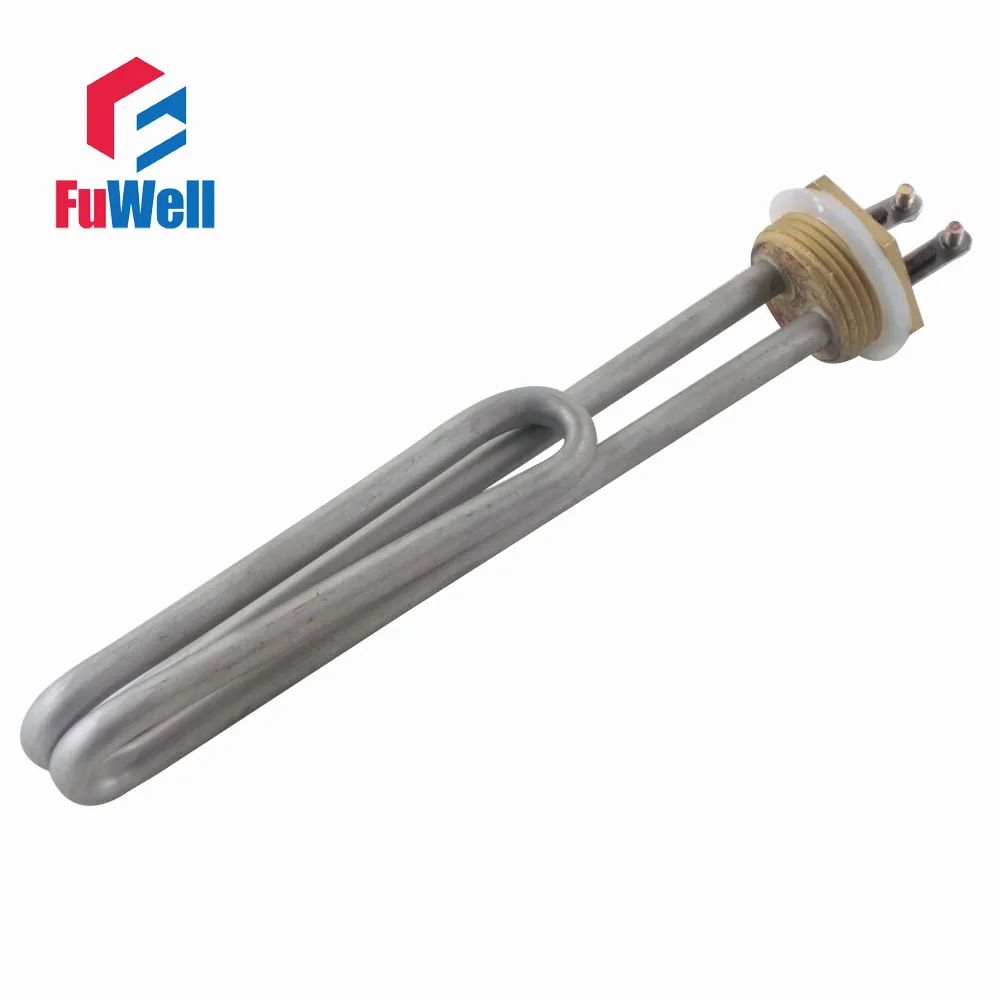 Нагревательная трубка с Медной головкой из нержавеющей стали 1 дюйм 220 В 2 кВт