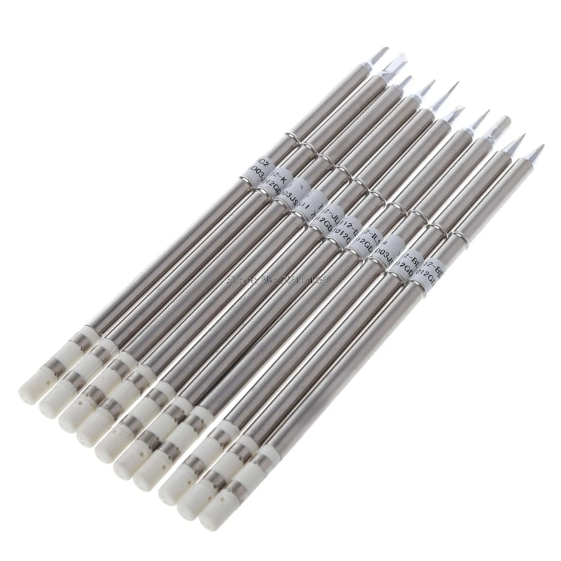 10 шт./компл. T12 B2 D24 C4 ILS JL02 КУ К BC2 BL BC1 припой советы для Хакко паяльник FX 951|tip t12|tip for