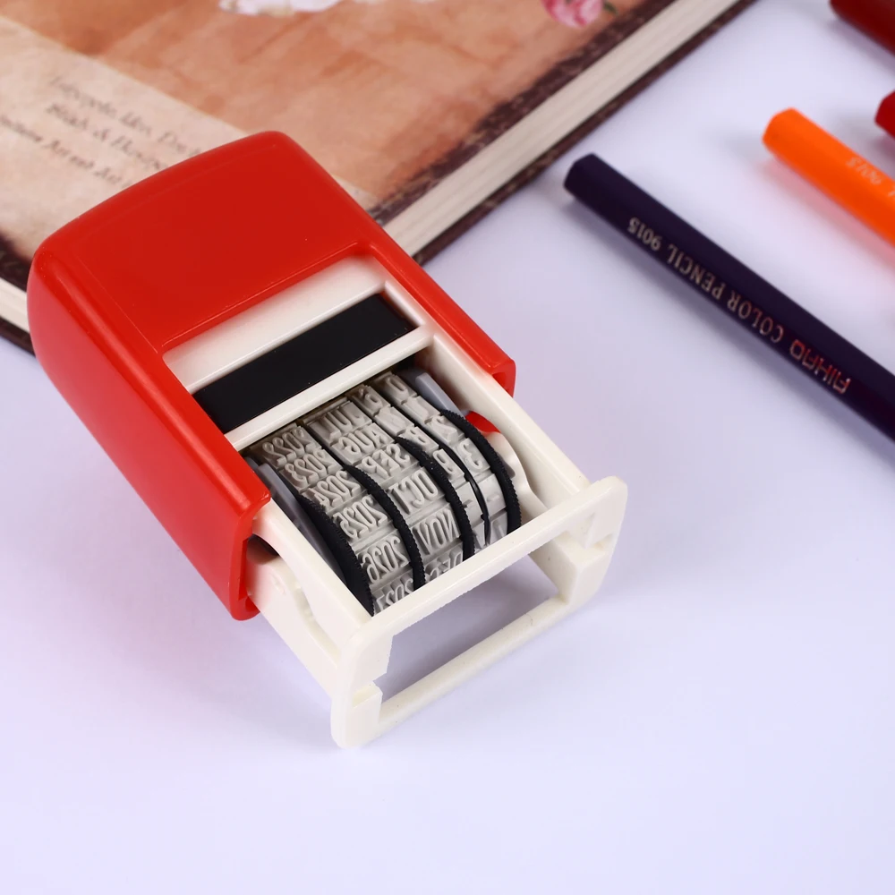 Удобный тиснение грязи набор школа ABS штамп с датой DIY ручка для самоделки счет
