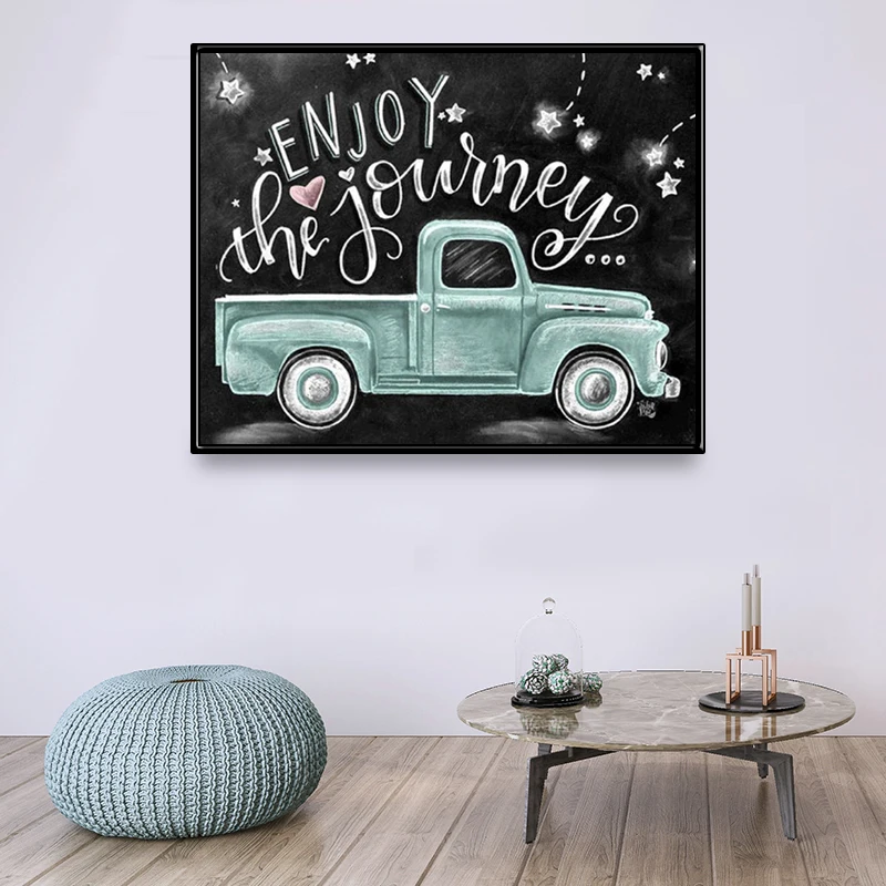 5D DIY полная дрель алмазная живопись доска для автомобиля Наслаждайтесь
