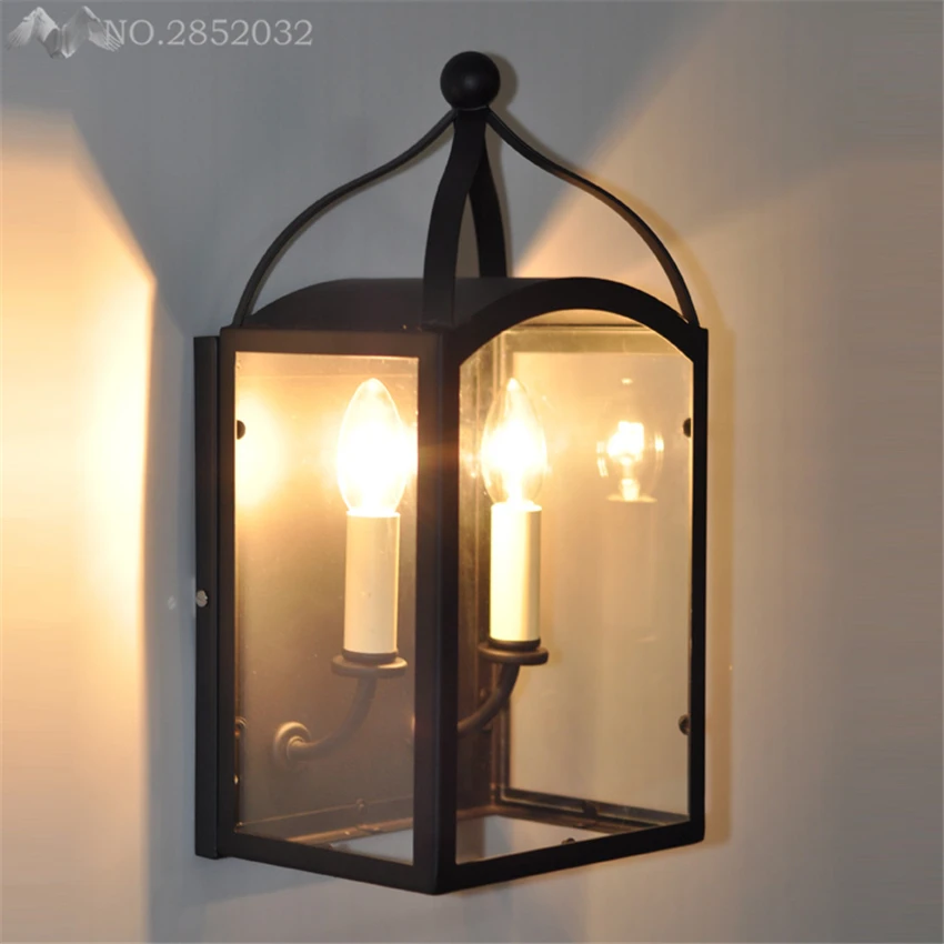 Бесплатная доставка настенные светильники винтажная E14 лампа для свечей