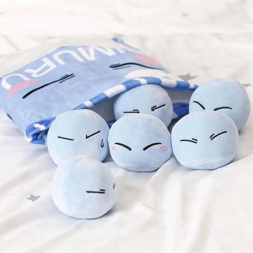 Аниме JK Tensei Shitara Slime Datta Ken Rimuru Tempest Косплей голубая мягкая плюшевая подушка в
