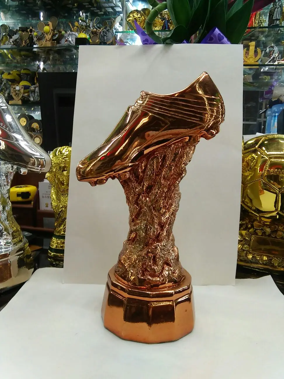 The Bronze Boots Trophy Cup Best Shooter Award Trophy Cup Tournament Trophy Cup Soccer Souvenirs Award Nice Gift Free Shipping