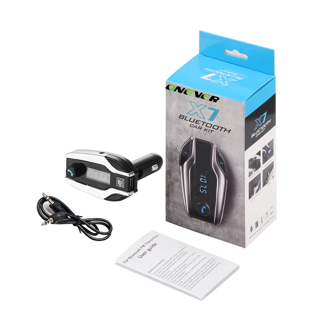 Автомобильный Bluetooth плеер Onever с FM модулятором и USB портом|fm transmitter modulator|player fm