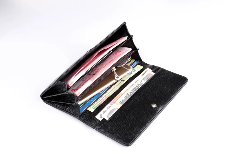 Новое поступление женские Для женщин кошельки из натуральной кожи длинный