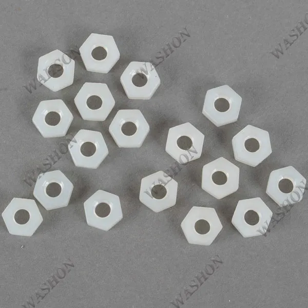 M3 Plastic Nylon Hex Nuts for Multicopter Flight 100pcs | Игрушки и хобби
