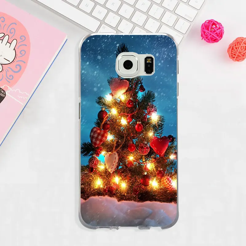 Рождественская елка мобильный мягкий чехол для телефона ТПУ кремния samsung Galaxy Note 3
