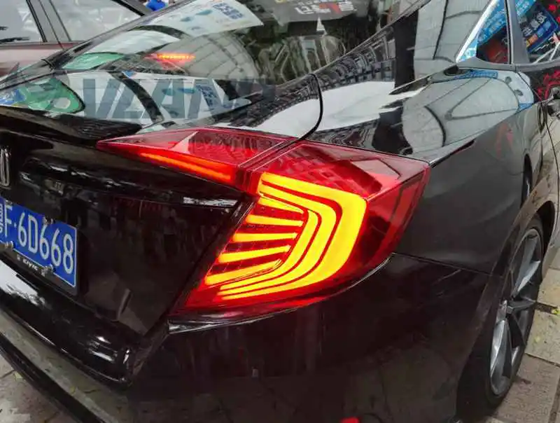 VLAND производитель для автомобиля задний фонарь Civic светодиодный 2014 2015 2016 с DRL +