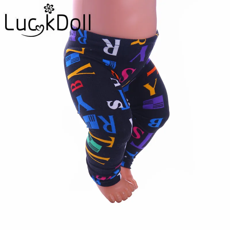 Новые леггинсы Кукла Одежда Fit 18 дюймов American Girl 43 см BABY born Zapf дети лучший подарок