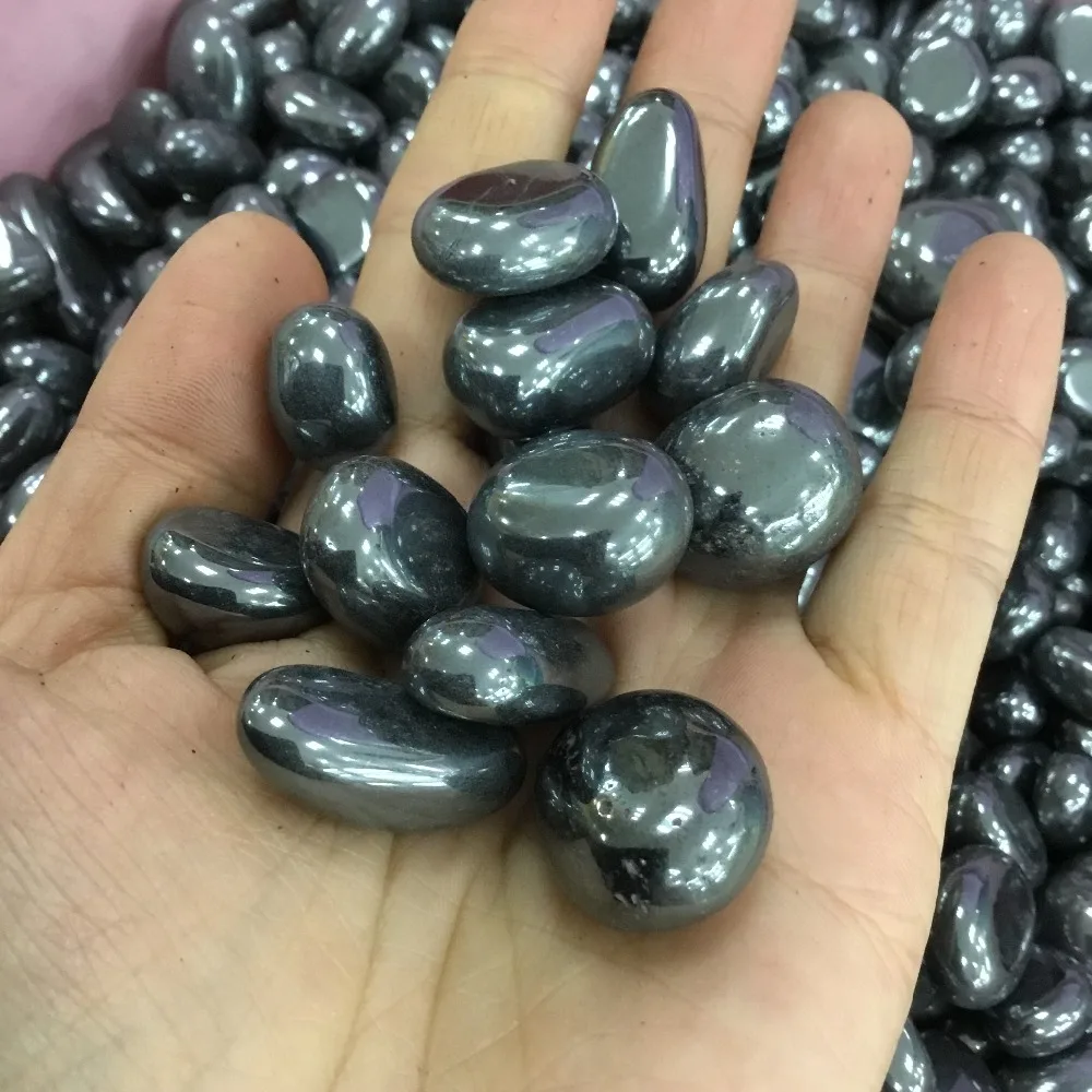 

Natural polished hematite stone mineral crystal tumbled Stones For Sale