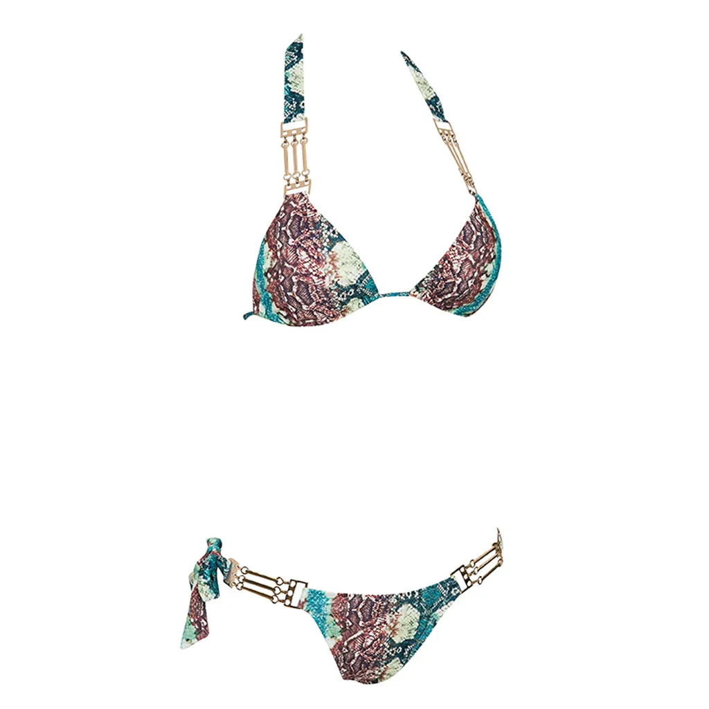 Бикини 2020 сексуальные женские Танкини большого размера с принтом купальник