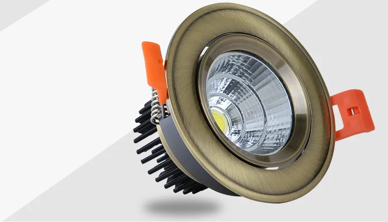 AC90 260v бронзовый и медный локальный монолитный светодиодный светильник