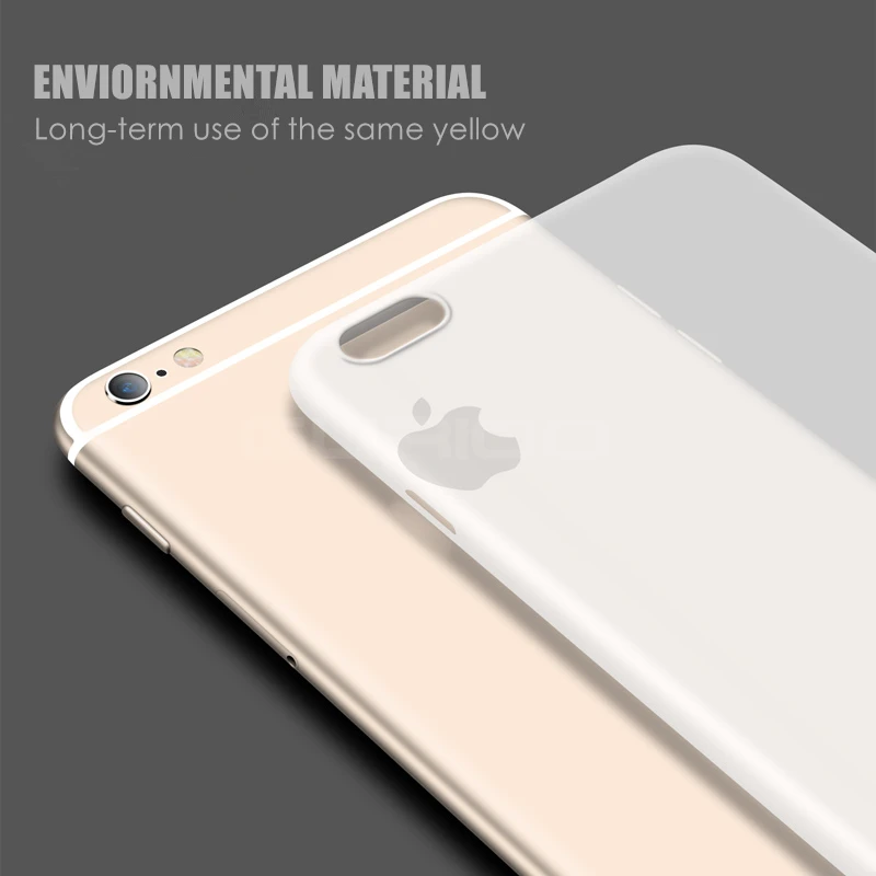 GURIOO ультра тонкие мягкие матовые задние Чехлы для iphone 6 7 8 чехол Полный Coque Plus