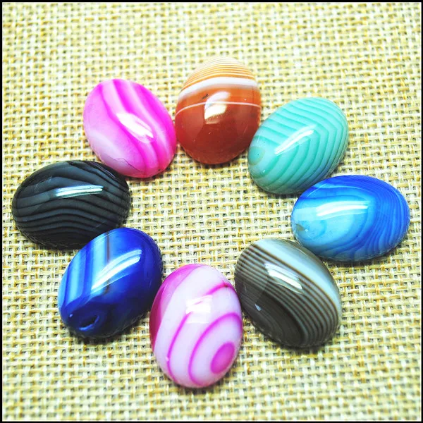 

10pcs nature gem stone cabochons nice agatee onyx CABS no hole 13x18mm 15x20mm 18x25mm good quality beads
