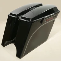 motorcycle 5 stretched saddlebags wkey for harley touring road king electra glide 1993 2013 1994