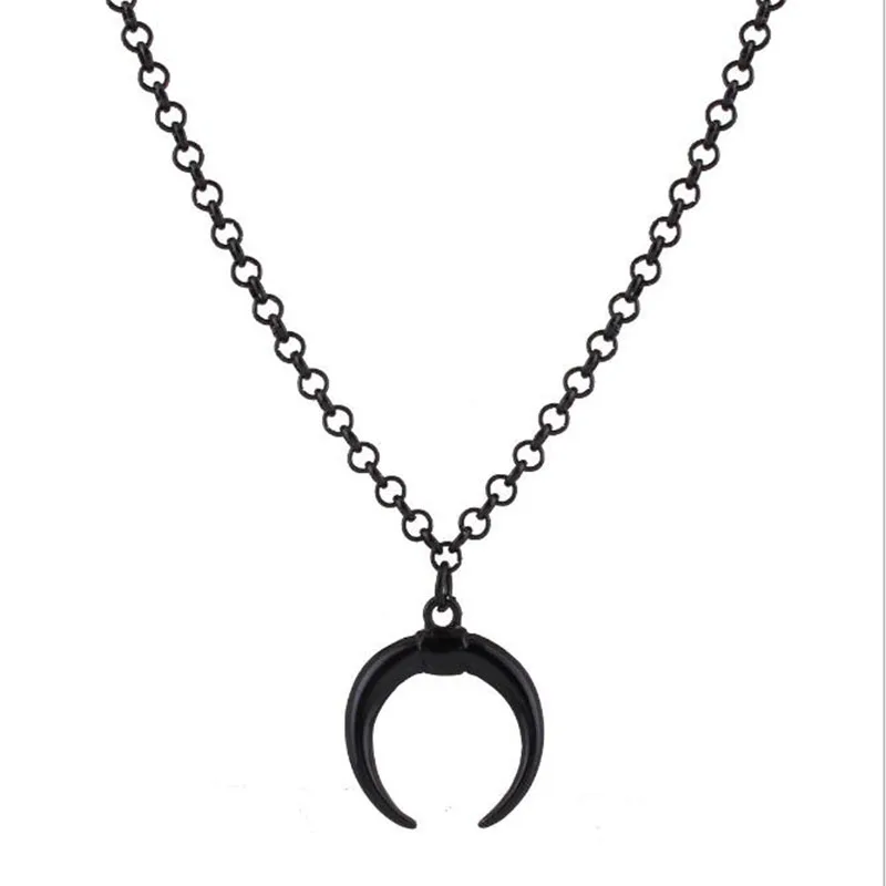 Женское колье с кулоном в стиле панк колье-чокер Луной из сплава | Украшения и