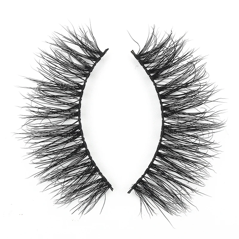 PANSLY 1 Pair Silk Eyelashes Crisscross Handmade False 3D Strip Thick Faux Mink Cilios Posticos | Красота и здоровье
