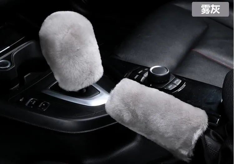 Универсальная ручка переключения передач 1 комплект 2 см Натуральная Овечья