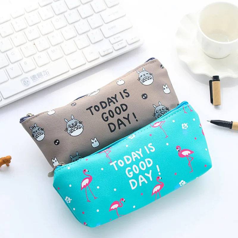 Тоторо Пенал Фламинго estojo escolar Kawaii пенал для карандашей kalem kutusu estuche papelaria lapices|kawaii