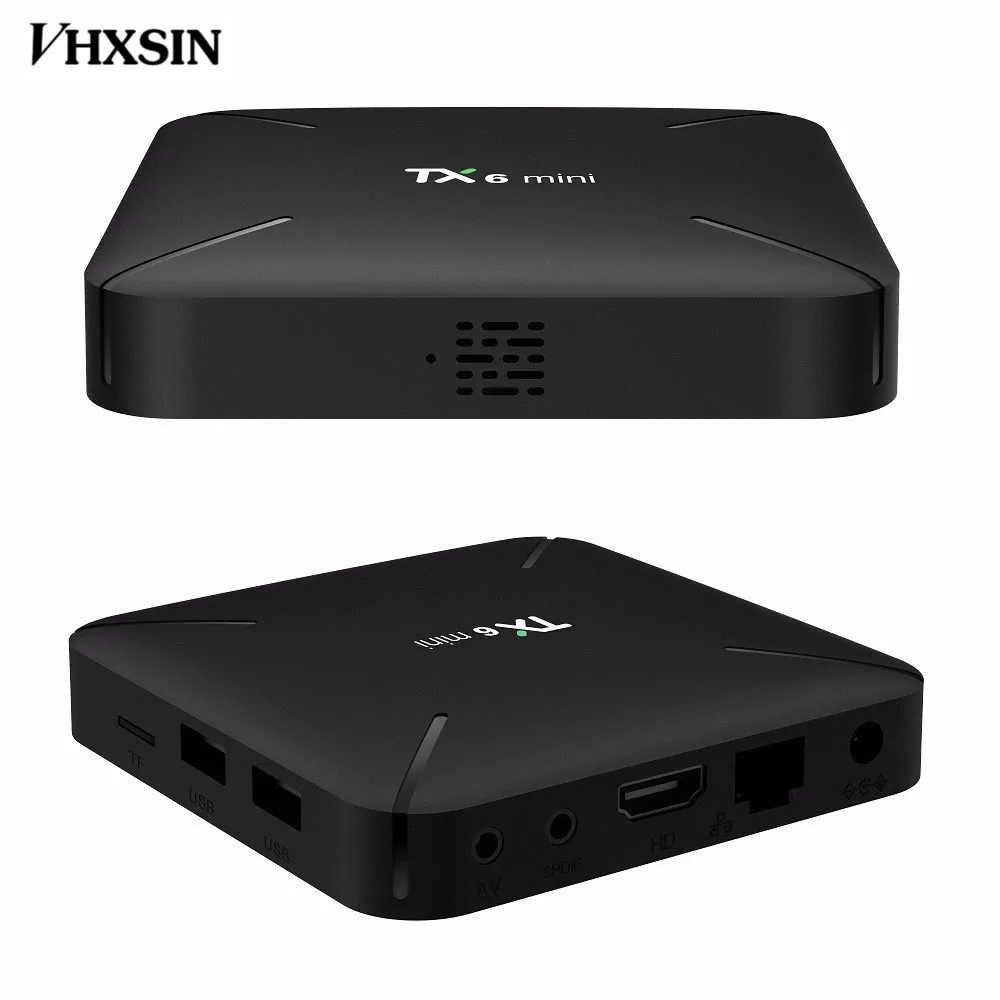 VHXSIN 10 шт./лот TX6 Мини Смарт ТВ коробка Android 9 0 2 Гб 16 Allwinner H6 четырехъядерный ALICE UX