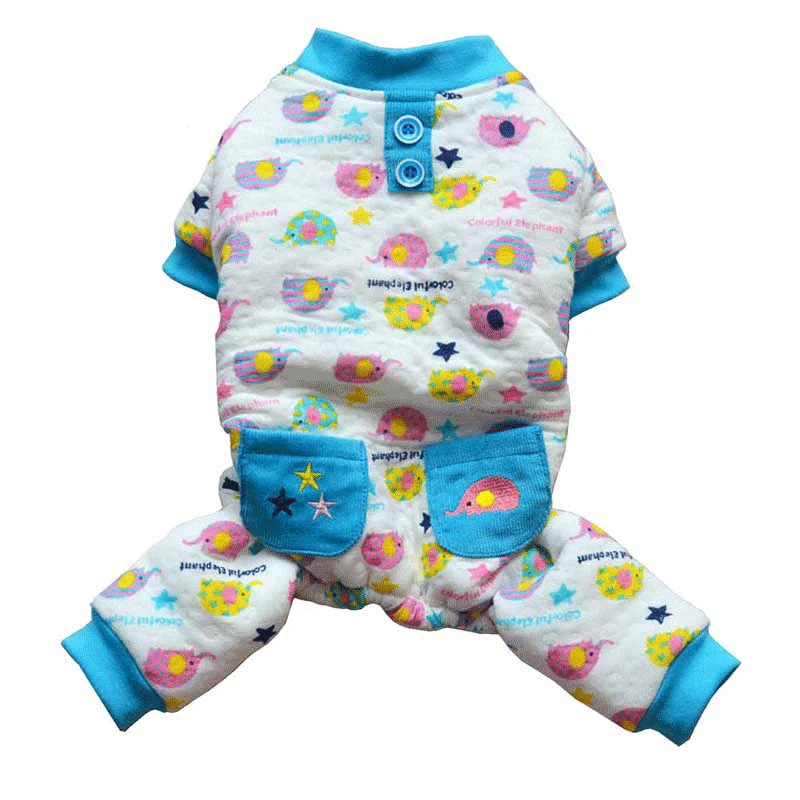 Зимняя одежда для собак пижамы маленьких одинаковая Пижама кошек XS S M L