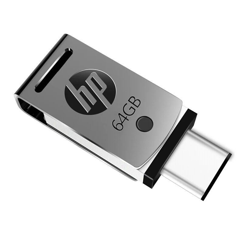 Новый флешка hp USB C флэш накопитель 16 GB OTG Pendrive 32 64 x 5000 m металла Memory Stick подарок USB3.1