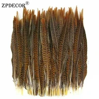 14 16 inch 35 40cm golden pheasant feathers for diy jewelry craft making