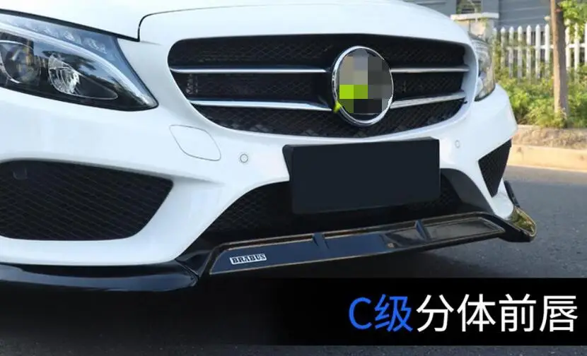 ABS автомобильный передний бампер спойлер диффузор подходит для Benz W213 E200 E260 E300 W205