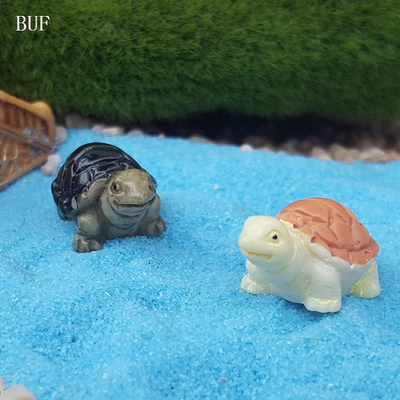 BUF 10 шт./компл. микро пейзаж статуетка с узором милый рогоносцы смолы ремесло