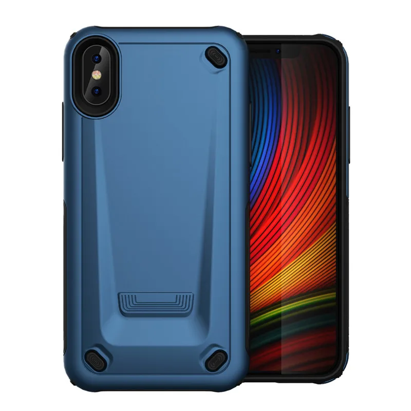 Два в одном PC + TPU чехол для Iphone7 7P 8 8P тонкий гладкий жесткий iPhone XS XR XMAX Чехол