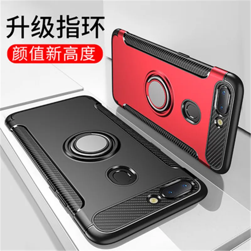 3D кольцо Стенд Чехлы для OPPO R15 мечта Pro Чехол Магнитный Броня держатель Гибридный